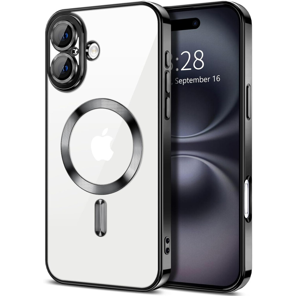 Iphone 16 Case Metallic Magnetic Slim Black 900223062741