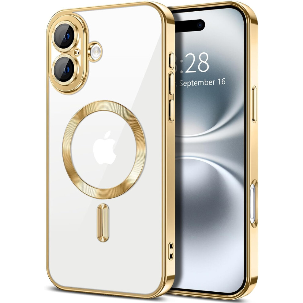 Iphone 16 Metallic Magnetic Case Slim Gold 900223062710