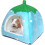 Small Animal Hideout Bed Blue 1 piece 1
