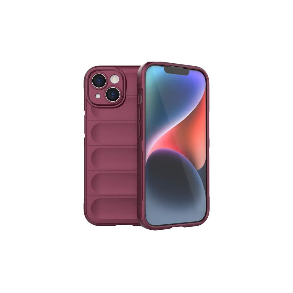 Skalo Iphone 15 Rugged Tpu Bumper Case Wine Red 900223049353