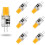 Ampoules LED G4 blanc chaud 3000K 5W 12V (lot de 6) 1