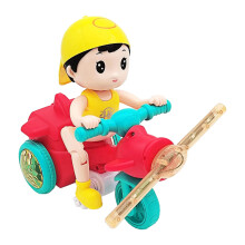 Toddler tricycle stunt motorcycle toy with music lights