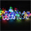 Outdoor solar string lights 6.5m 50 LED flower design with 1