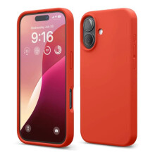 iPhone 16 silicone case red 1 piece