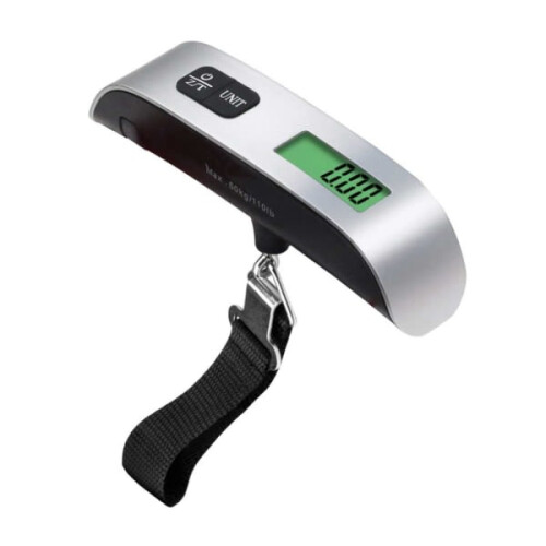 Digital luggage scale handheld silver 50 kg