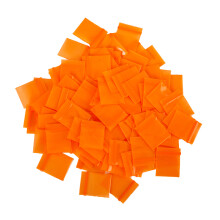 Plastic Zipper Packaging Bags Orange 100 pcs
