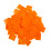 Plastic Zipper Packaging Bags Orange 100 pcs 1
