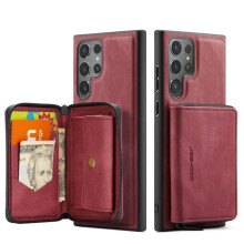 Samsung Galaxy S23 Ultra case with stand and card slot red