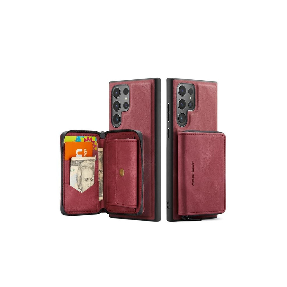 Samsung Galaxy S23 Ultra Case With Stand And Card Slot Red 900223052117