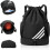 Waterproof drawstring bag black unisex large 1