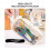 Transparent pencil case for students, large capacity, white 4