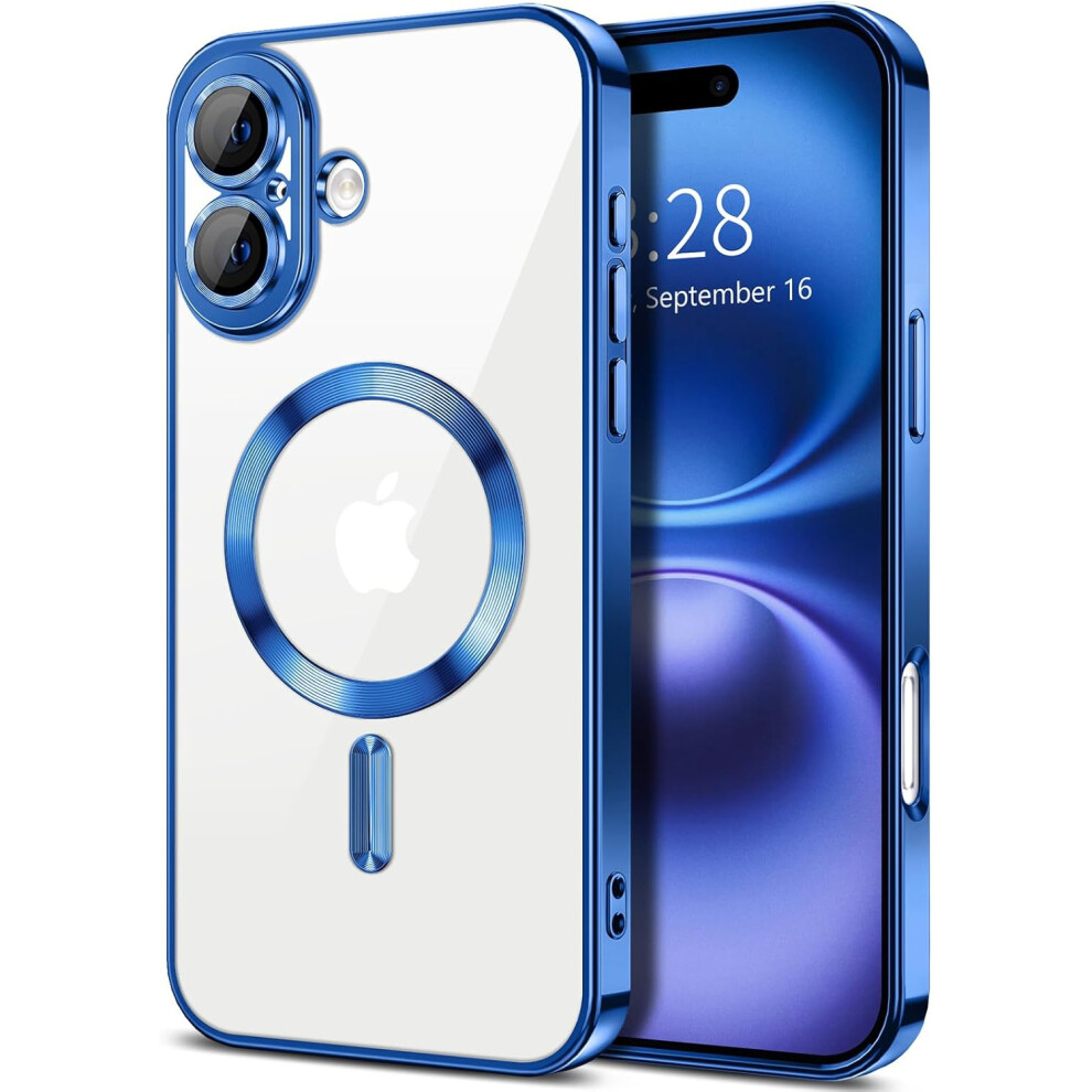 Iphone 16 Case Metallic Magnetic Slim Blue 900223062734