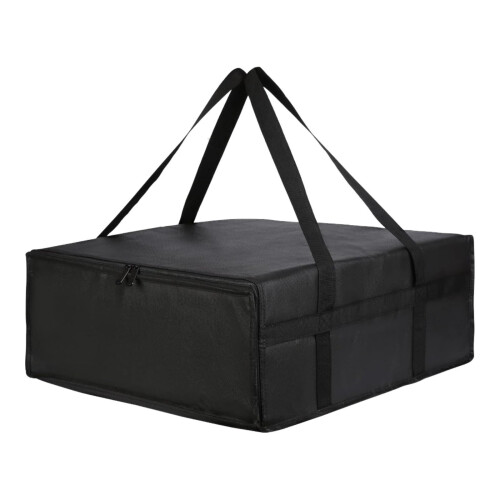 Sac à pizza isotherme DeveLivey noir imperméable avec