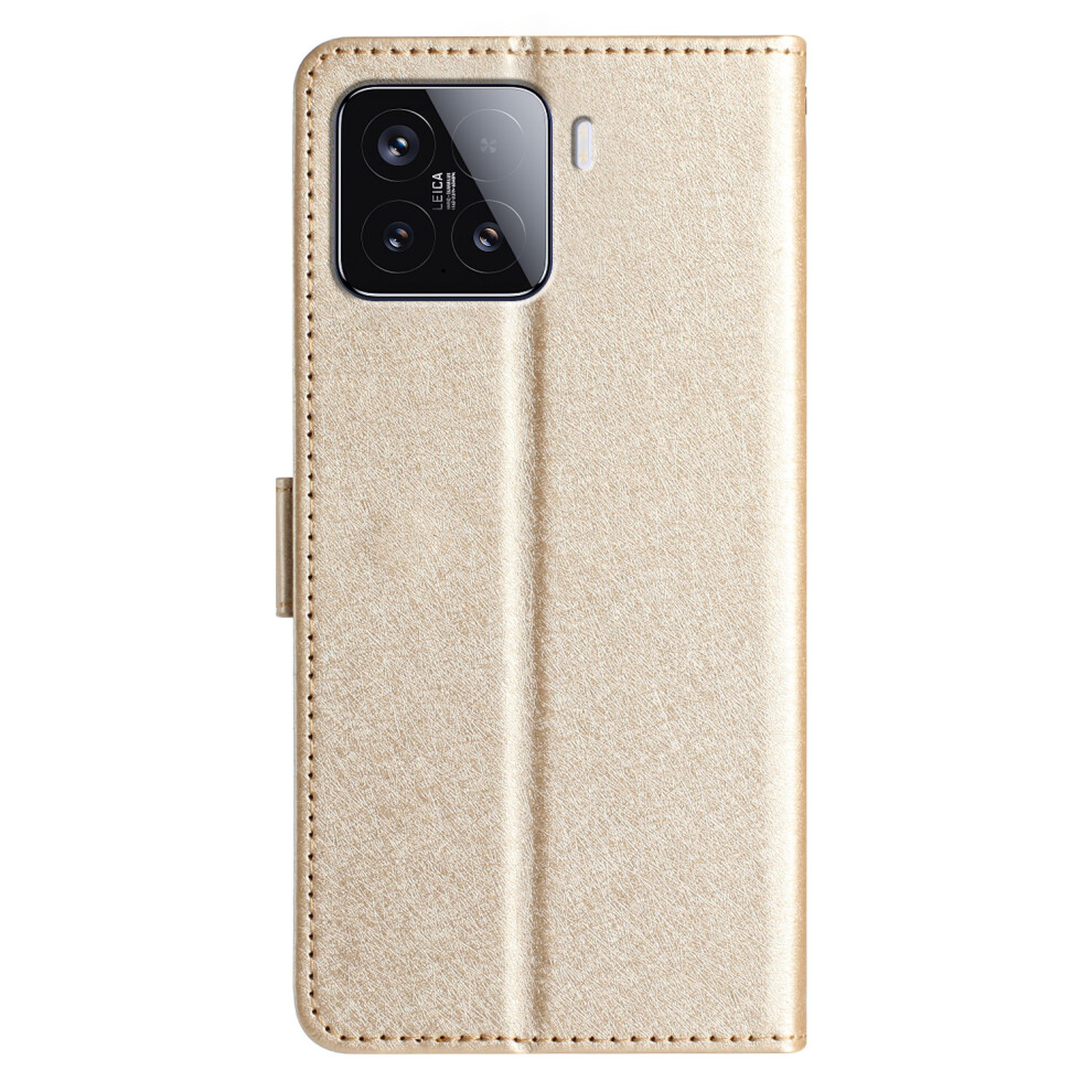 (Gold) For Xiaomi 15T Pro Wallet Case Leather Folio Phone Cover Magnetic Clasp Gold 6914292900921