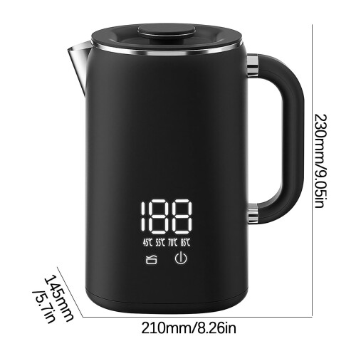 Electric Tea Kettle Stainless Steel 1.7L Auto Shut-off 2