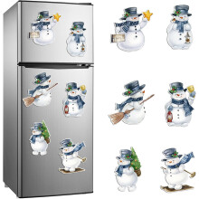 Autocollants magnétiques de Noël pour réfrigérateur et surfaces métalliques