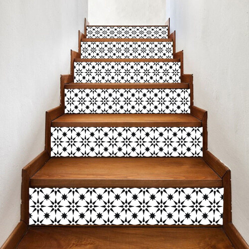 Traptrede stickers DIY muursticker 6-pack