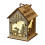 Christmas wooden cabin window display tree 2