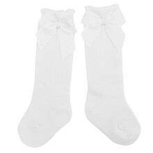 Chaussettes hautes blanches douces et hypoallergéniques pour bébé (lot de 3)