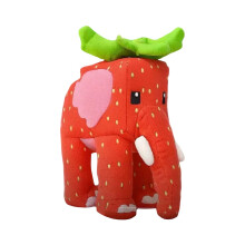 Peluche Éléphant Fraise Ultra Douce Rouge 25 cm (9,8 pouces) 1 pièce