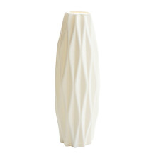 Plastvase med keramikk-utseende til blomster, 1 stk.