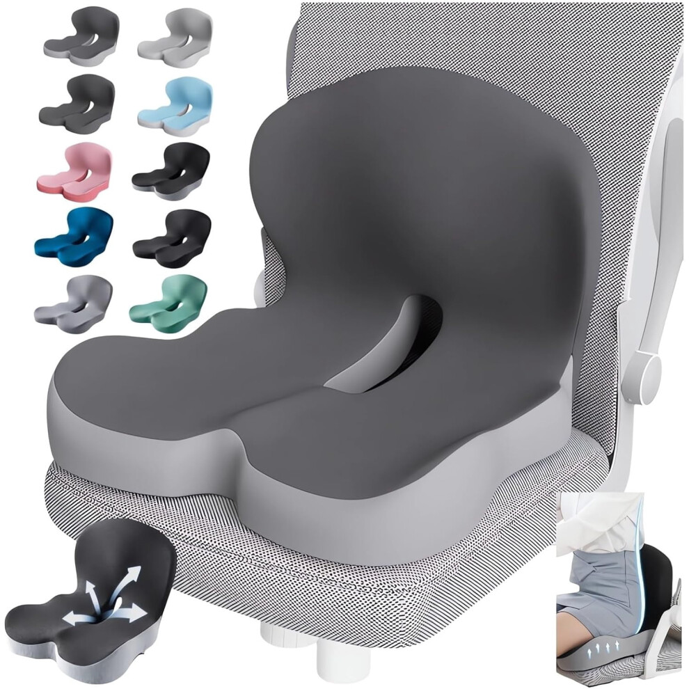 Memory Foam L-Shaped Seat Cushion For Car Drivers Ergonomic 959110265048