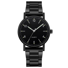 Women's quartz watch luminous dial 38mm leather band