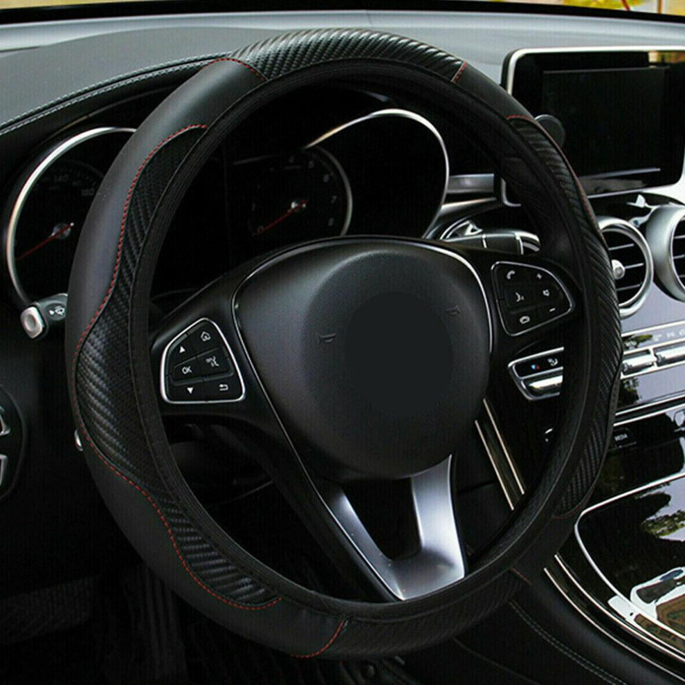 Leather Steering Wheel Cover Anti-Slip Universal 38 Cm 959110262504