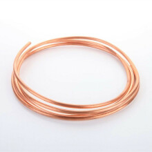 Koperen capillaire buis 2 m buitendiameter 3 mm binnendiameter 2 mm