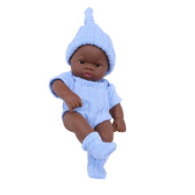 Muñeca bebé mini realista de 20 cm con ropa.