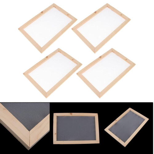 A4 paper making mould screen DIY gift set 4 pcs