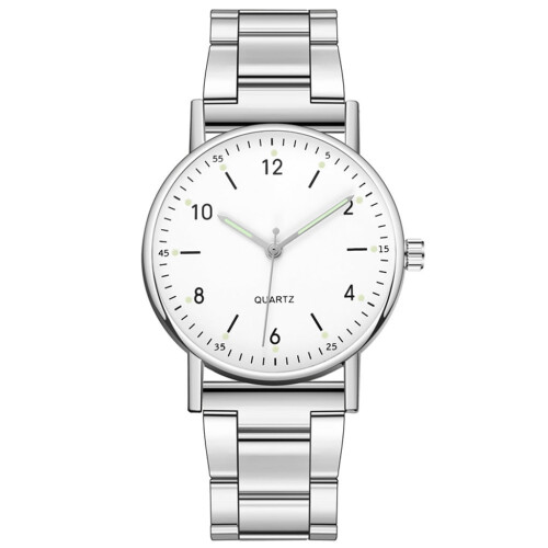 Women's quartz watch leather band 38mm luminous dial