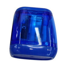 Handmatige puntenslijper, compact, gekleurd, met deksel