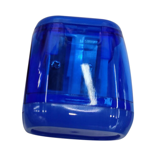 Handmatige puntenslijper, compact, gekleurd, met deksel