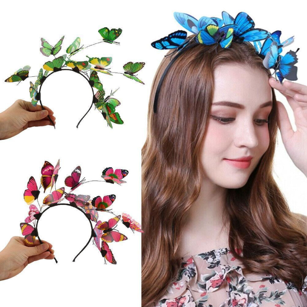 Fairy Butterfly Headband for Women Party Hair Accessory