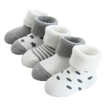 Baby Winter Cotton Socks Warm Gray 0-32 Months