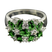 Damesring van 925 zilver met zirkonia
