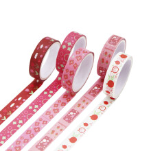 Conjunto de Fita Adesiva Decorativa Washi Tape (5 Rolos)