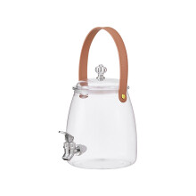 Beverage Dispenser Plastic 2.4 Gallon with Stainless Steel