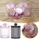 Bathroom Jar Black Plastic Storage Box for Cotton Balls 1 3