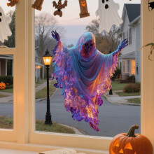 Adesivos decorativos de fantasmas para janelas de Halloween (pacote com 6)