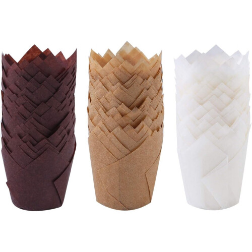 Brown Tulip Baking Cups Greaseproof 130 Count