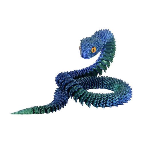 3D-gedrucktes, bewegliches Schlangenspielzeug, 1 oder 2 Stück