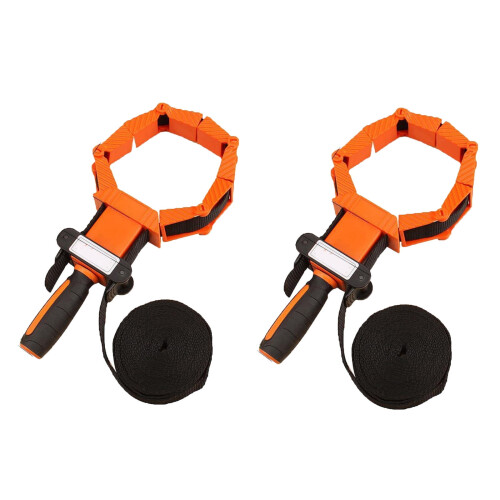 Cailmei woodworking clamp strap 2 pcs orange 1