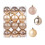 Christmas Tree Balls Beige Shatterproof 24 pcs 1