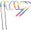 Interactive Cat Toy Rainbow Wand String 1 Pack 1