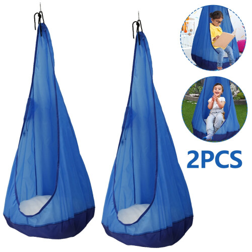 Kids Pod Swing Seat Folding Hammock Chair 2PCS
