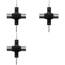 3X M5-Quad-Schraubenschlüssel mit Integriertem Einweg-Lagerwerkzeug, 1,5 mm/2 mm Schraubendreher-Freigabe-Propellermotor für RC FPV-Renndrohne