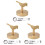 3X Brass Gold Animal Hook Solid Brass Coat Hook Door Back Hook Bathroom Kitchen Hooks Towel Rack(Bird) 1