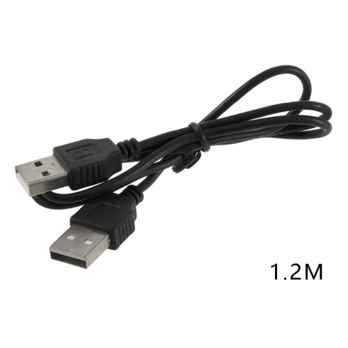 USB 2.0 type A til type A synkroniserings- og ladekabel 50 cm svart 1